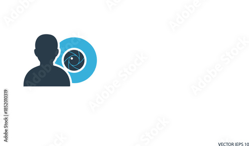 Video call icon  camera and user