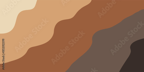 Abstract Organic Shapes in Earthy Tones.