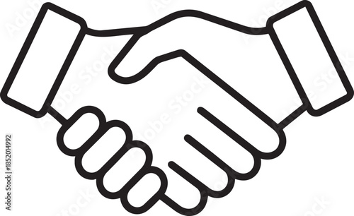 Business Handshake Agreement and Partnership Icon