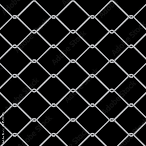 Wire net background vector illustration, black wire mesh isolated, barrier net metal wall, barbed wire fence, black grid for backdrop, fence barb for construction zone, wire grid of fence