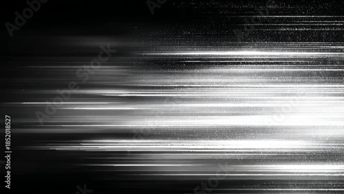 abstract blurry white light streaks on dark background