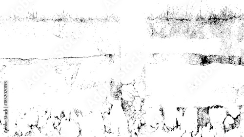 Grunge texture with black smudges on white surface