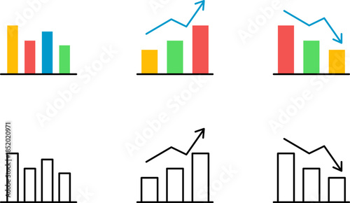 Business Graph and Chart Icons