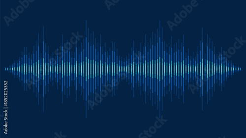 Waves of the equalizer. Audio wave talking. Voice speaking music sound line levels. Podcasting
