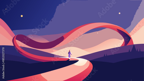 Journey through cosmic dunes