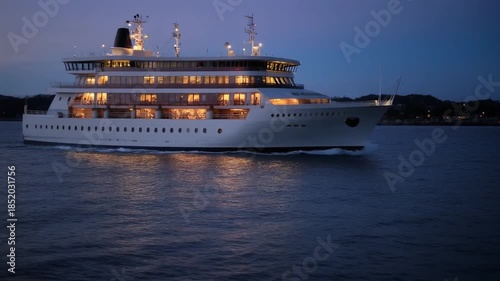 cruise ship in the harbor