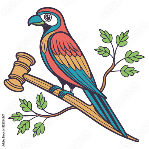 vector illustration of a bird