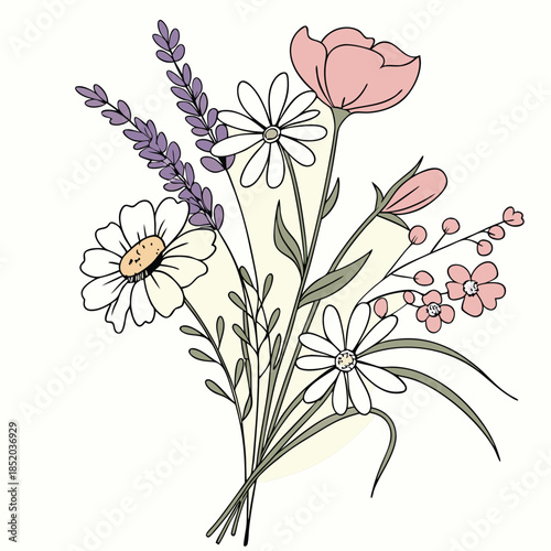 vector illustration of a floral background