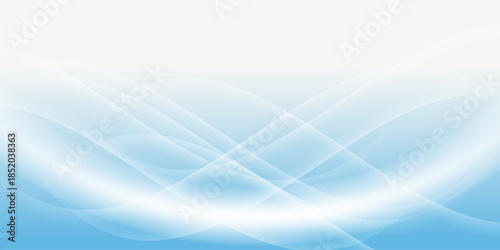 Abstract white wavy glowing lines on a blue background. Futuristic digital high-technology pattern. Health Care concept. Vector illustration