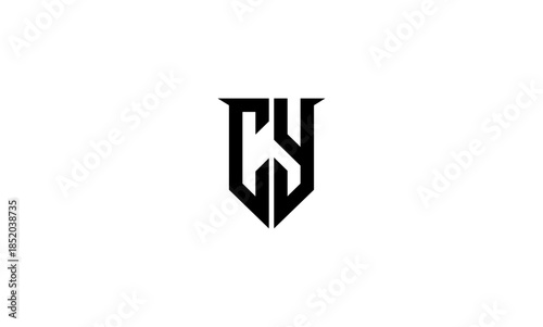 CY initial letters logo or CY monogram logo