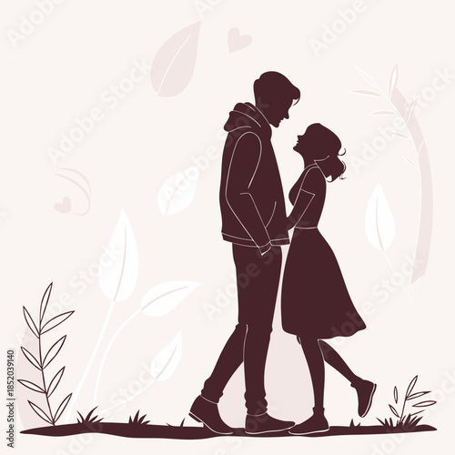 silhouette of a couple