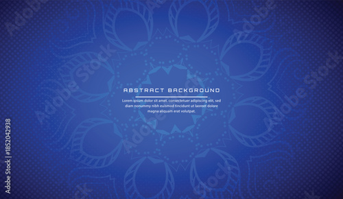 Blue mandala background