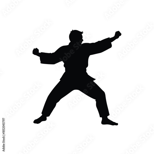 Karate man vector icon karate man simple sign karate man graphic design karate man symbol