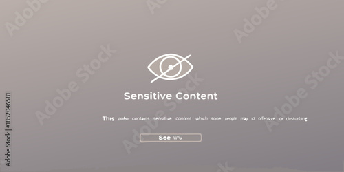 Image displaying a sensitive content warning with an eye symbol and text