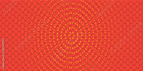 Abstract Sports Background with Orange and Red Gradient Brushstrokes and Halftone Effect