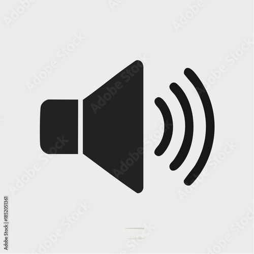 A sleek 3d vector illustration of a loud speaker icon on a metallic internet button designed for audio communication and wireless music volume control in modern web technology applications