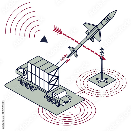 Missile interception system with radar guidance system