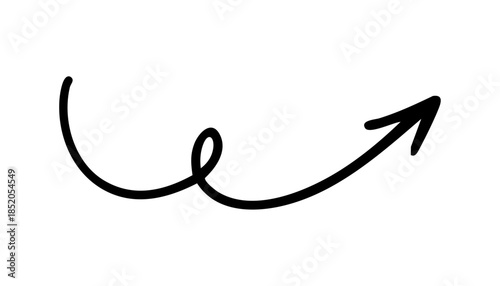 手書きのくるくる矢印