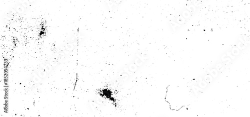 Grunge Ink Splatter Texture Background, Distressed Black and White Abstract Noise Overlay with Scratches, Dust and Paint Stains for Posters, Banners and Design