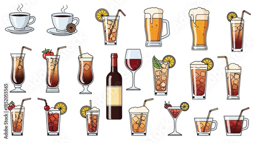Variety of Refreshing Beverages: Cocktails, Drinks, and Refreshments for Any Occasion