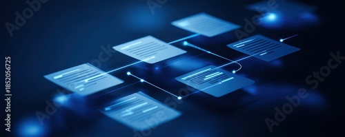 High clarity workflow where datum is structured in a remote chain assisting approval and planning as a major contract solution forms