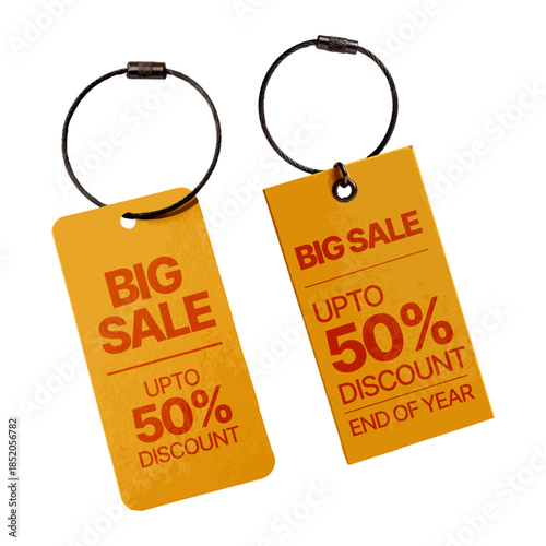 Set of price tags vectors on transparent background