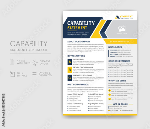 Capability Statement Template Design