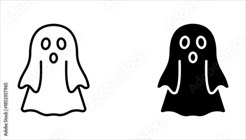 Halloween icon set. with a white background.