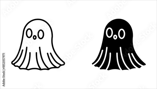 Halloween icon set. with a white background.