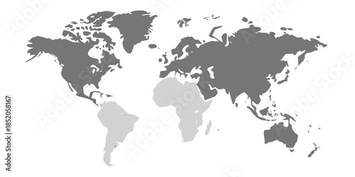 A grayscale world map highlighting north africa and the middle east region