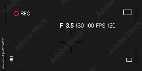 Camera recording screen with focus peaking and exposure settings displayed