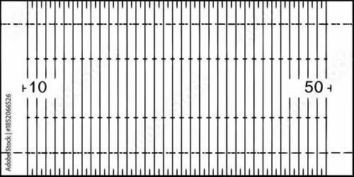 A detailed illustration of a football field with yard lines and markings