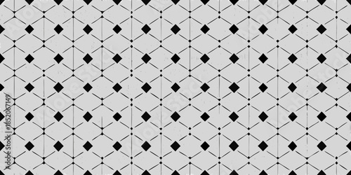 A repeating diamond lattice pattern with thin lines on a white background