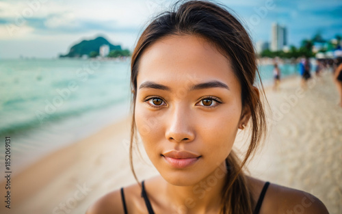 close up portrait of an adu...