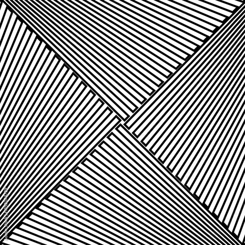 Diagonal striped illustration. Repeated white slanted lines on black background. Surface pattern design with linear ornament. Disco lights motif. Stripes wallpaper. Angle rays. Pinstripes vector art