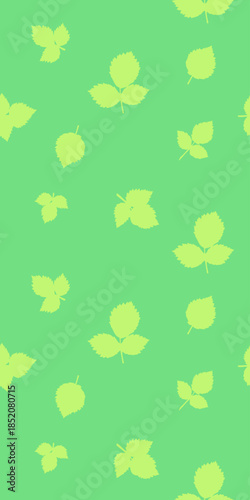 Organic green  leaves seamless pattern