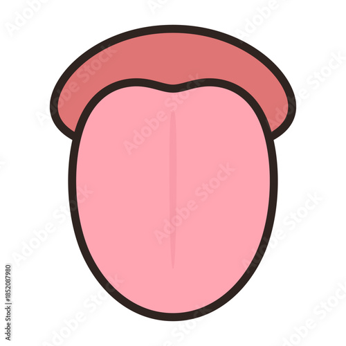 シンプルな挺舌のイラスト