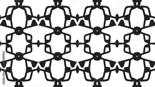 Black and white abstract pattern design