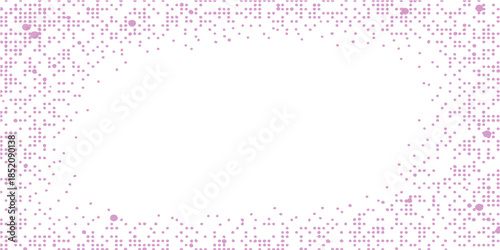 Vector illustration of a pink and white frame template featuring a digital line pattern and light texture design on a square banner background for a modern art wallpaper concept