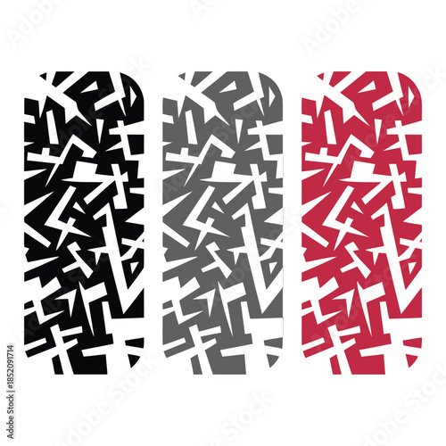 Shattered Glass Patterns Collection of Abstract Broken Pieces in Geometric Designs, Perfect for Modern Backgrounds, Textures, and Decorative Elements