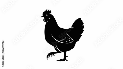 rooster isolated on white