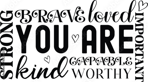 Inspirational Svg, Motivational Svg, Inspirational Quotes Svg, Self Love Svg, Kind Svg, 