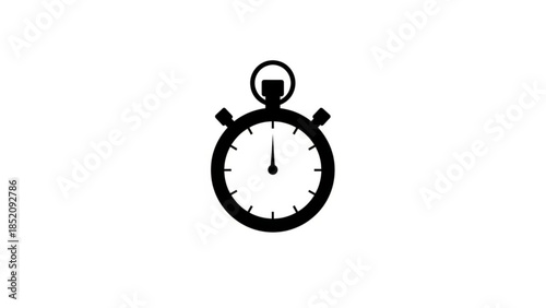 Black stopwatch icon