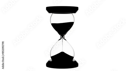Black hourglass silhouette