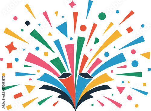  fireworks vector icon