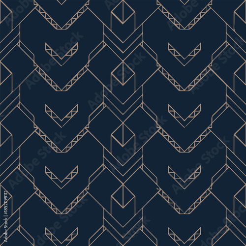pattern geometric chevron tile seamless background vector