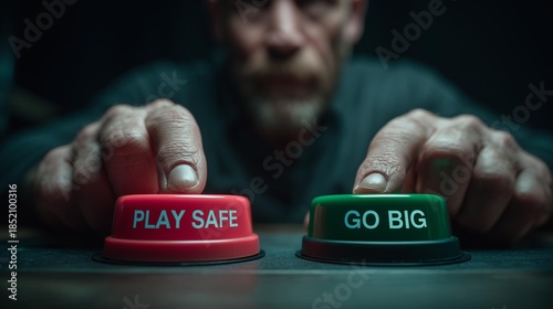Close-up of hands hovering over 