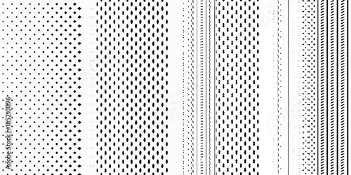Abstract vertical lines and dots pattern in monochrome grayscale aesthetic