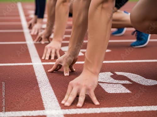 Athletes prepare for sprint race