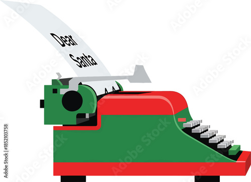 Vintage Typewriter Illustration